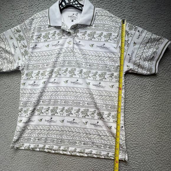 Sony Open Polo Shirt Mens Small White Hawaii Short Sleeve Golf - Picture 4 of 11